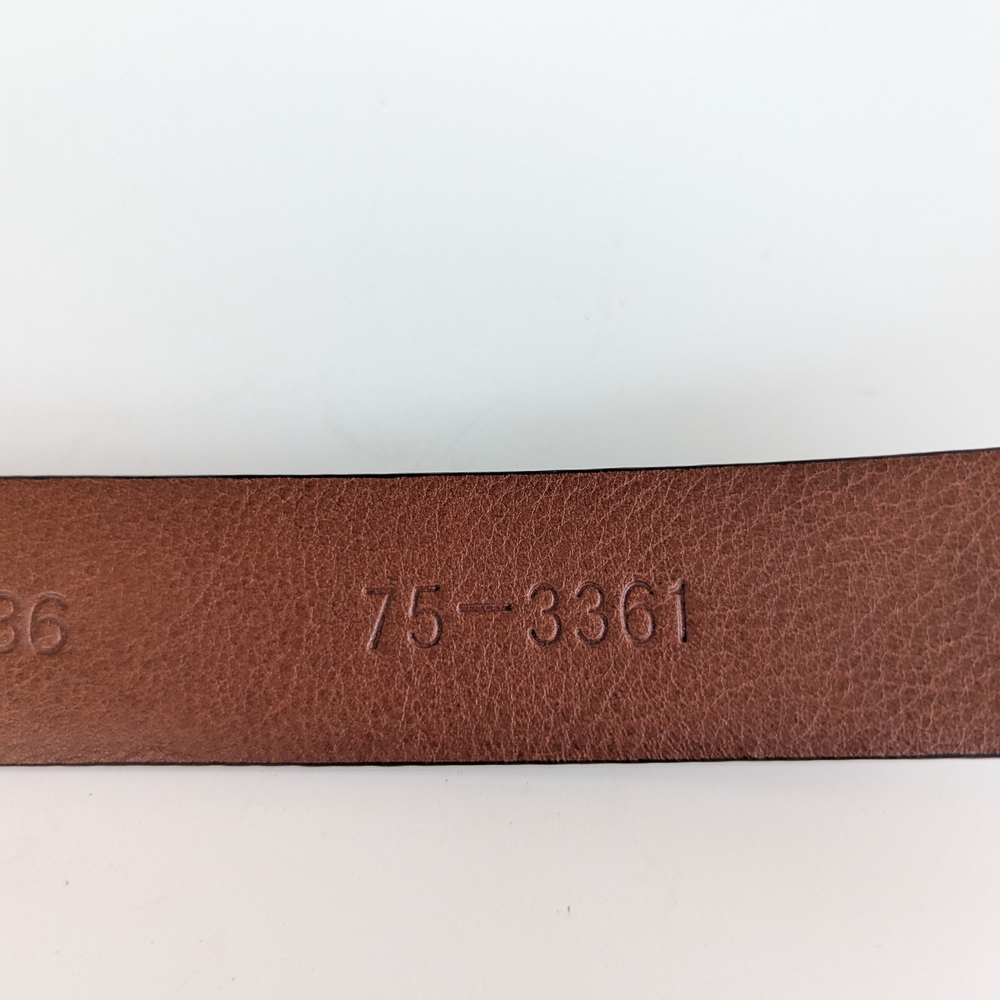 Johnston & Murphy Black and Brown Leather Belt - Picture 7 of 10